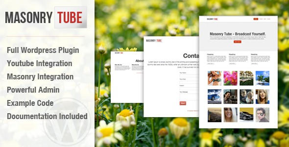 Masonry-Tube-Wordpress-Plugin