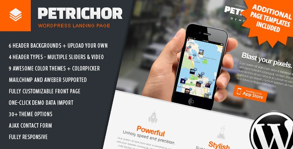 Petrichor-Responsive-WordPress-Landing-Page