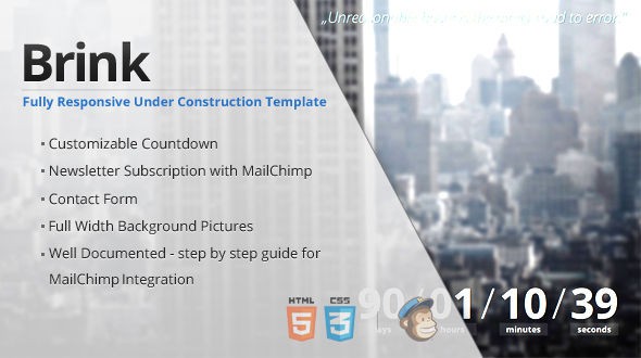 Brink-–-Responsive-Coming-Soon-Template