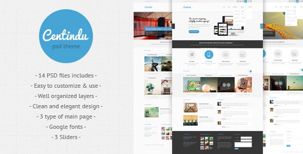 Centindu-clean-and-modern-PSD-template