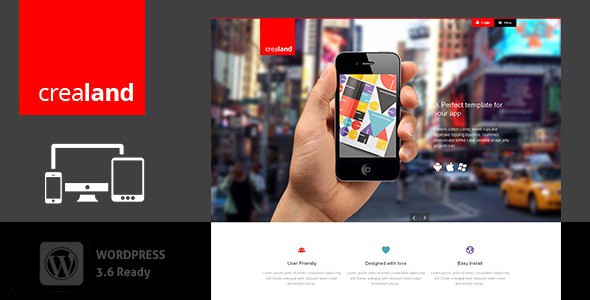 Crealand-Responsive-app-landing-theme
