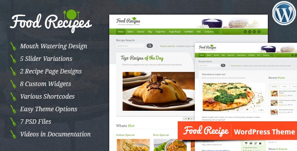 Food-Recipes-WordPress-Theme