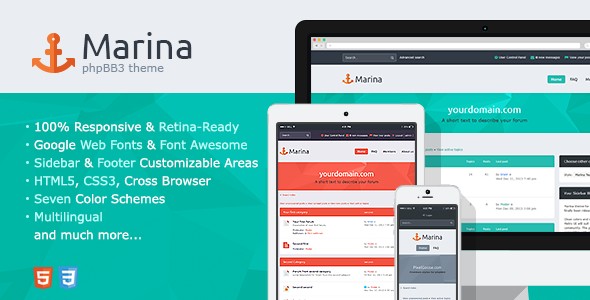 Marina-Responsive-Retina-Ready-phpBB3-Theme