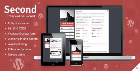 Second-Responsive-Wordpress-V-card