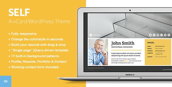 Self-A-Responsive-vCard-WordPress-Theme