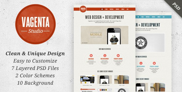 Vagenta-Clean-Unique-PSD-Template