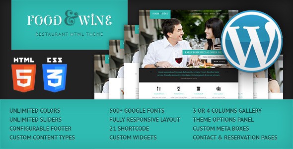 food-wine-responsive-wordpress-theme