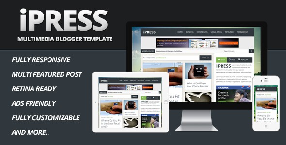 ipress-multimedia-blogger-template