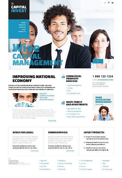 Light Investment Company WordPress Theme