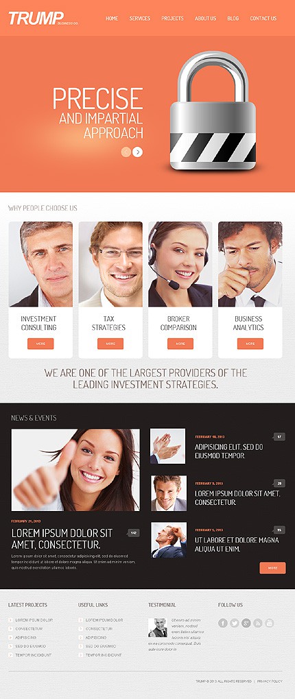 Investment Company WordPress Theme