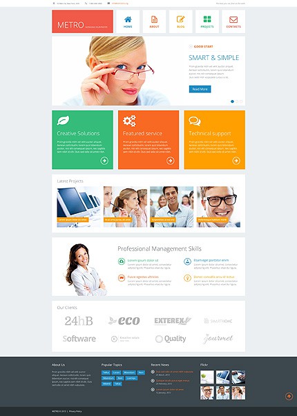 Flat Consulting WordPress Theme