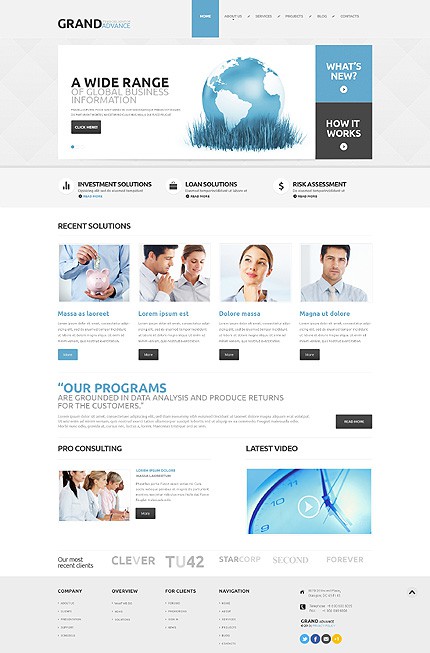 Financial Consultant WordPress Theme