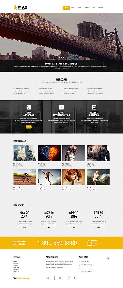 Advertising Agency Responsive WordPress Theme