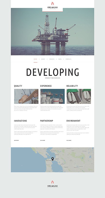 Oil Gas Company WordPress Theme