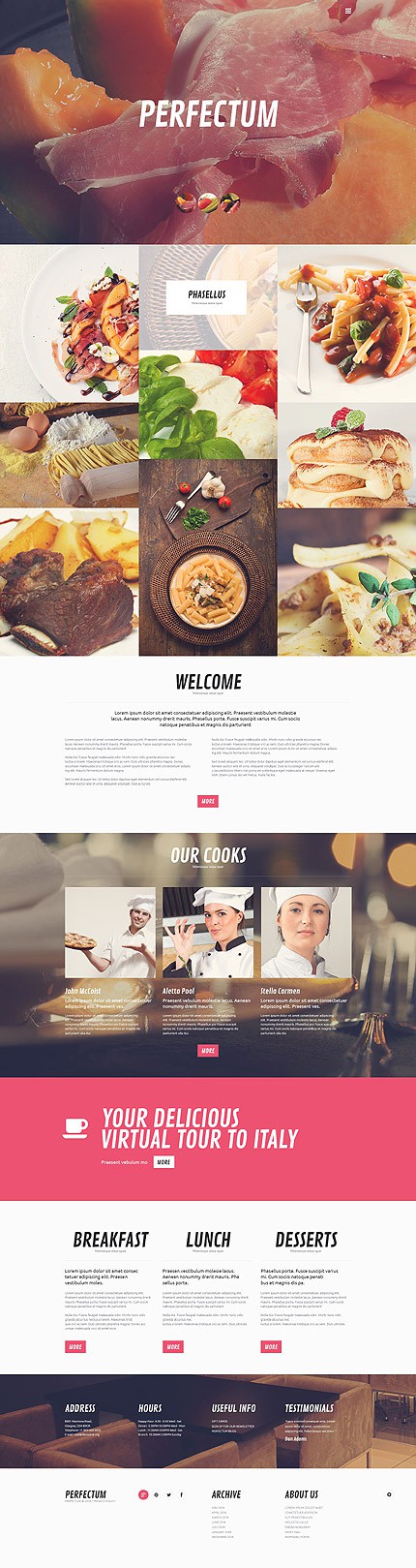 Cafe and Restaurant WordPress Theme