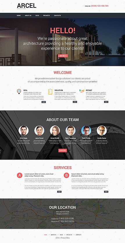 Architecture Responsive WordPress Theme