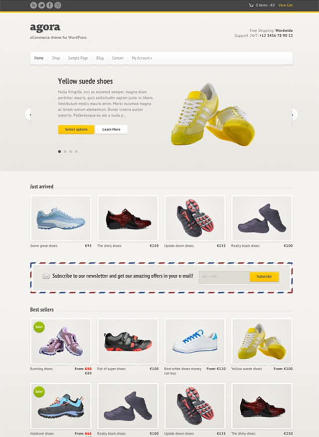 agora-simple-WordPress-woocommerce-store