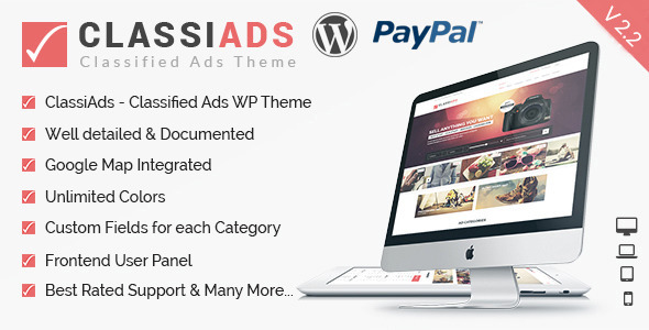 Classiads - Classified Ads WordPress Theme